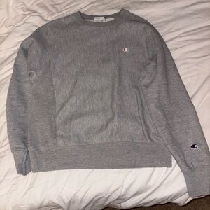 Champion Crewneck Sweater in Gray